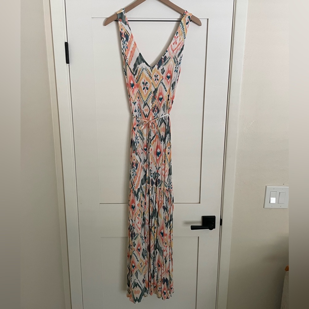 Multicolor Sleeveless Maxi Dress